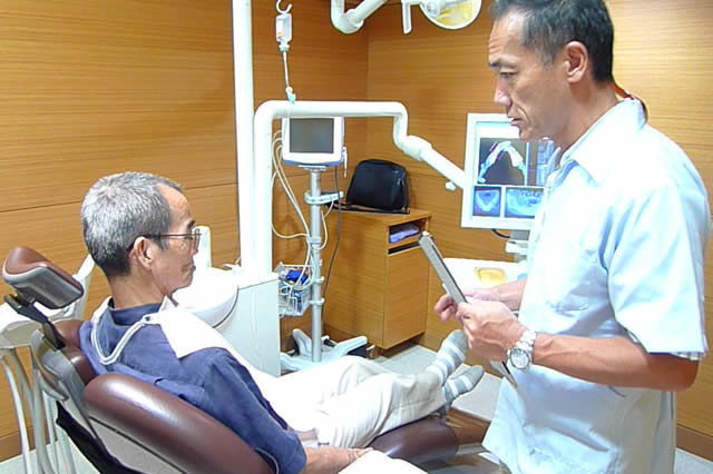 麻酔医から当日の状態を確認